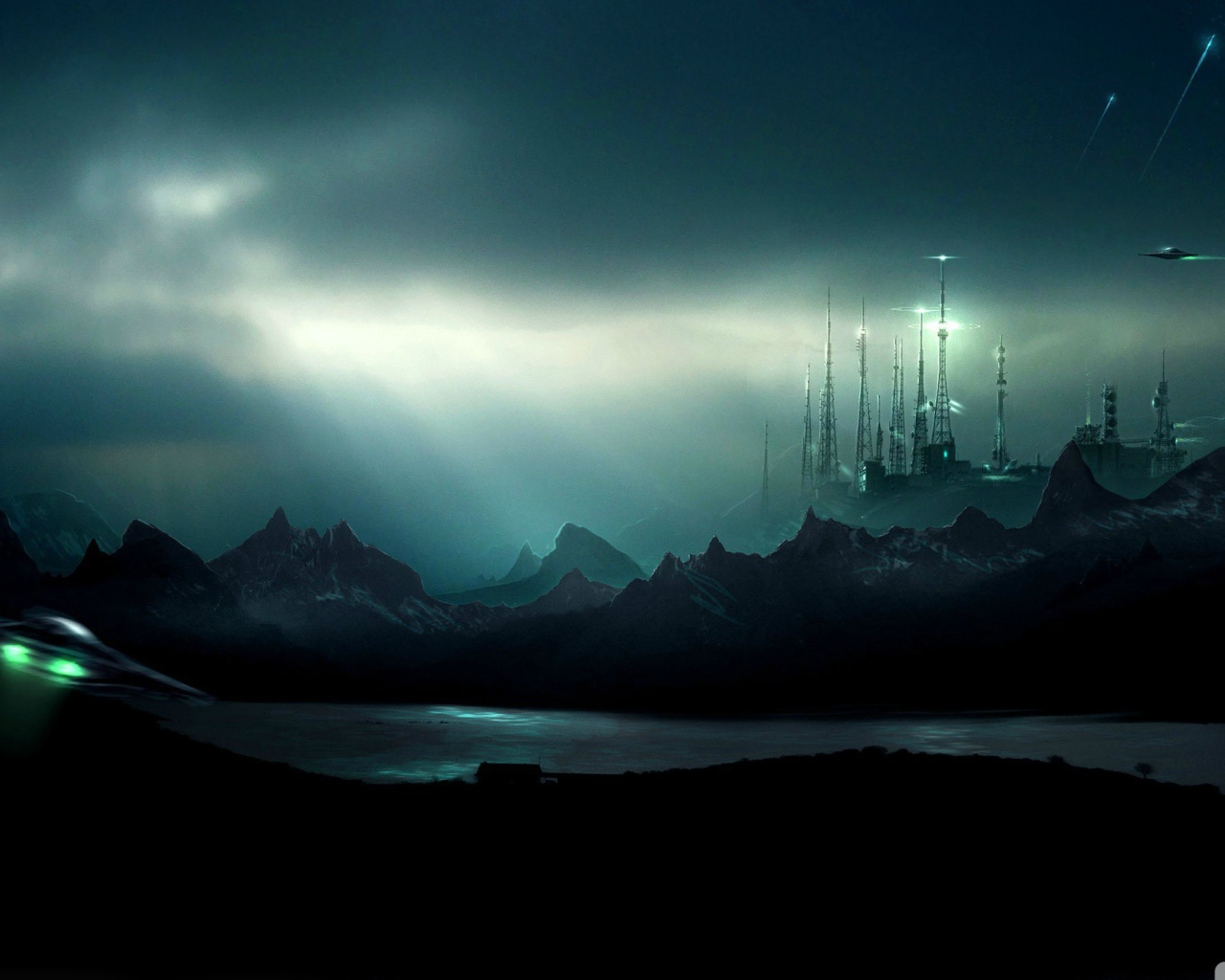 Мир инопланетной цивилизации