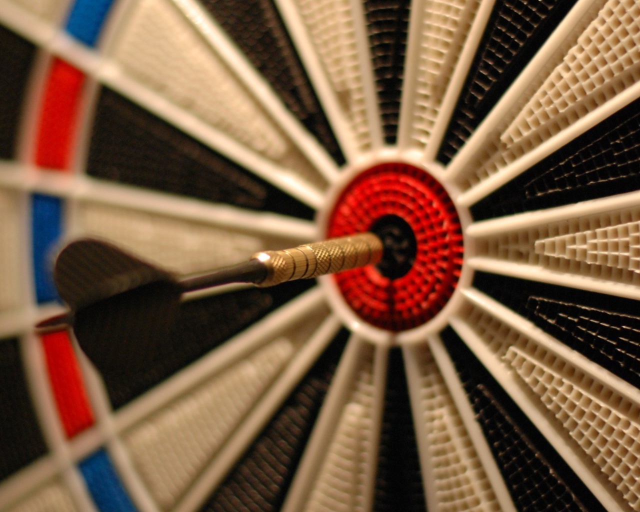 Дротик попал точно в цель