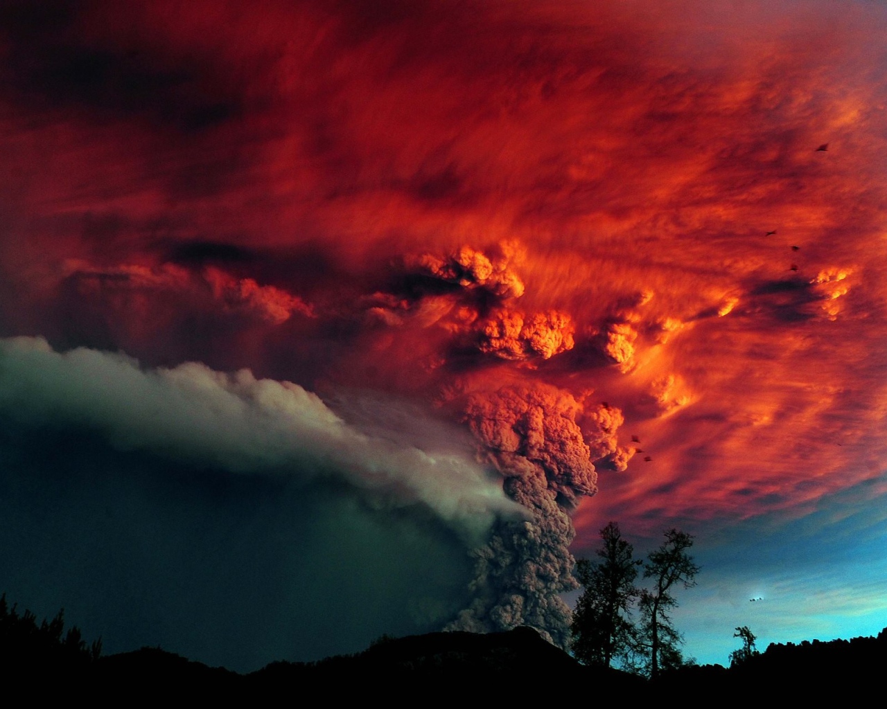 Устрашающее извержение вулкана Кальбуко, Чили