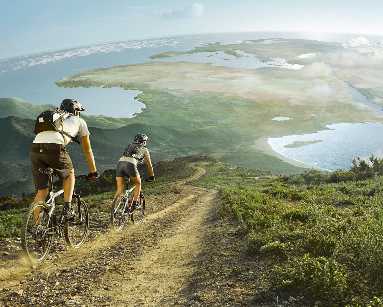 Велосипедная прогулка в Африке