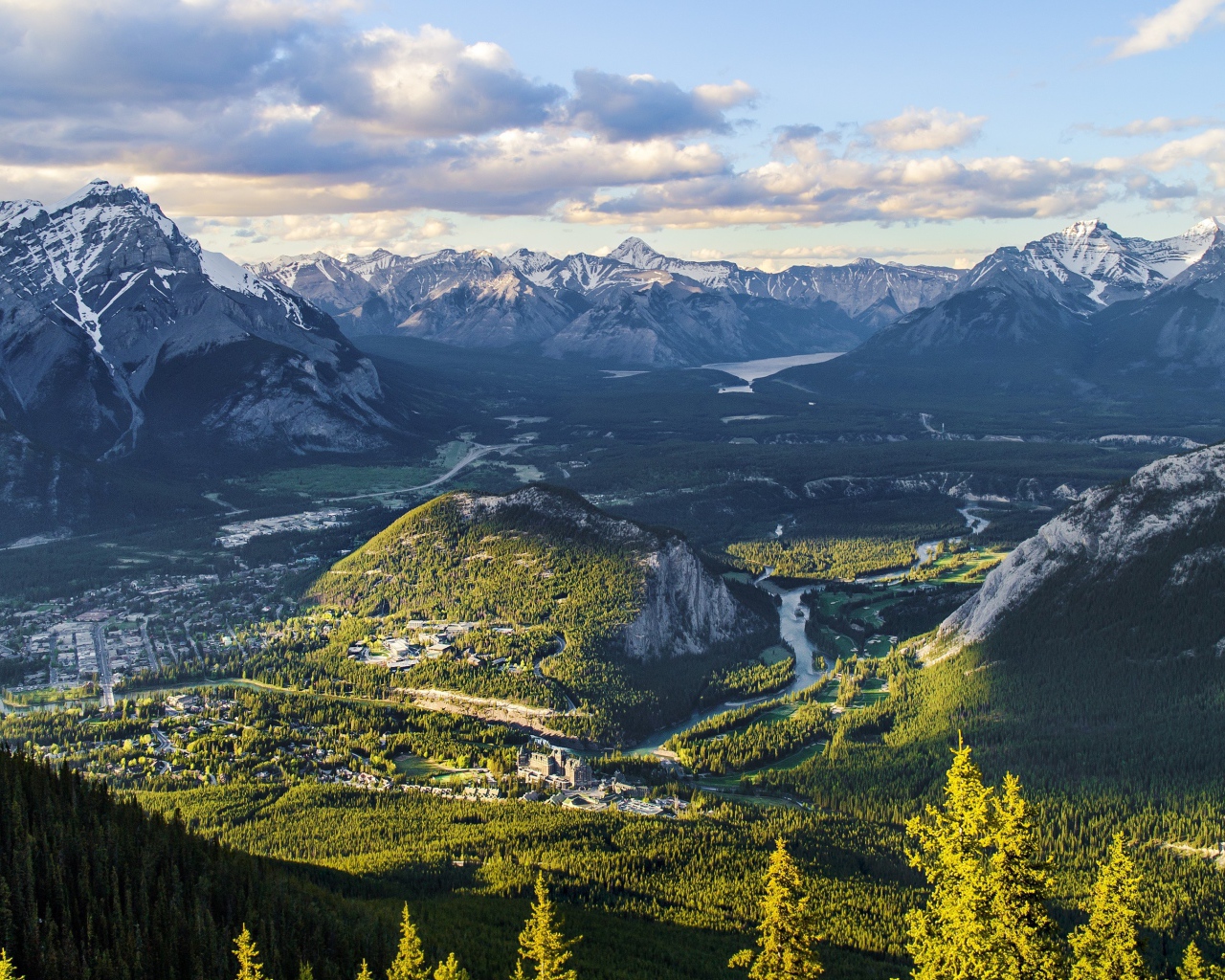 Панорама парка Банф, Канада