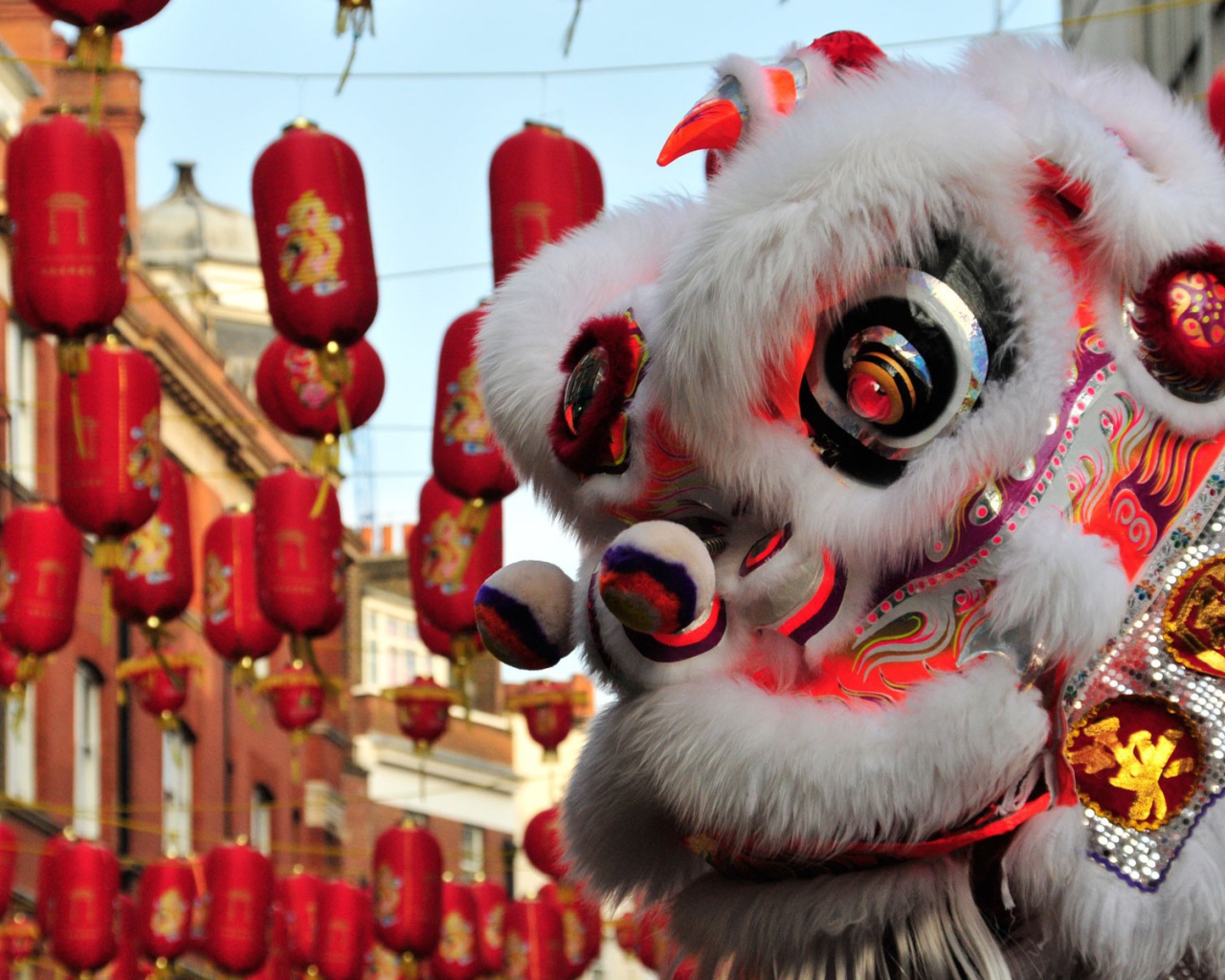 Украшение на улице в Китае