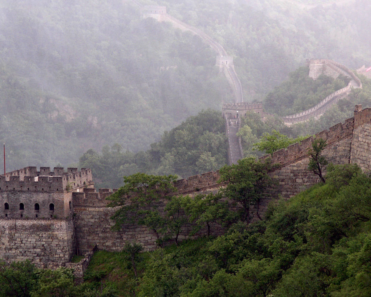Фрагмент Великой китайской стены