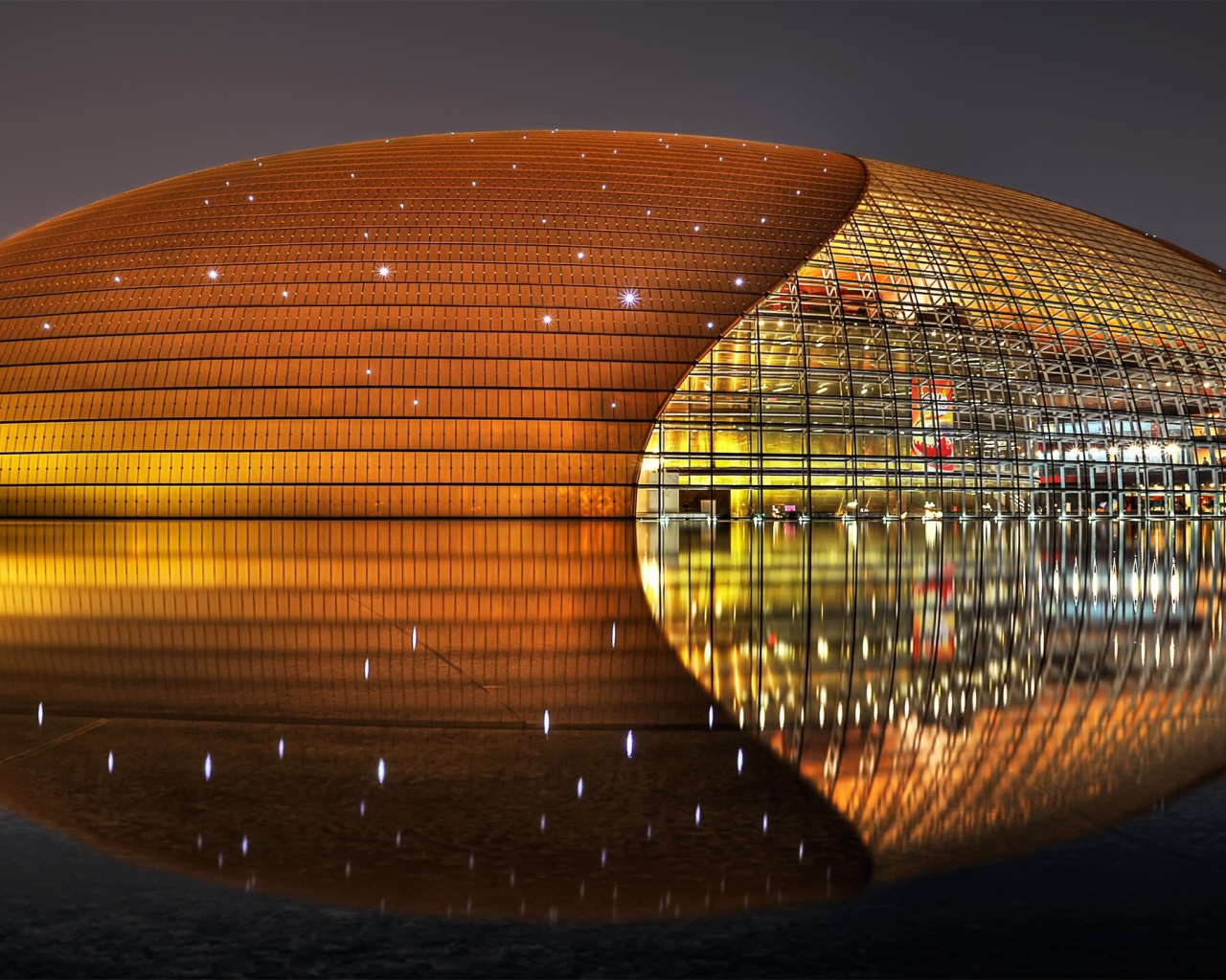 Современная архитектура стадиона в Китае