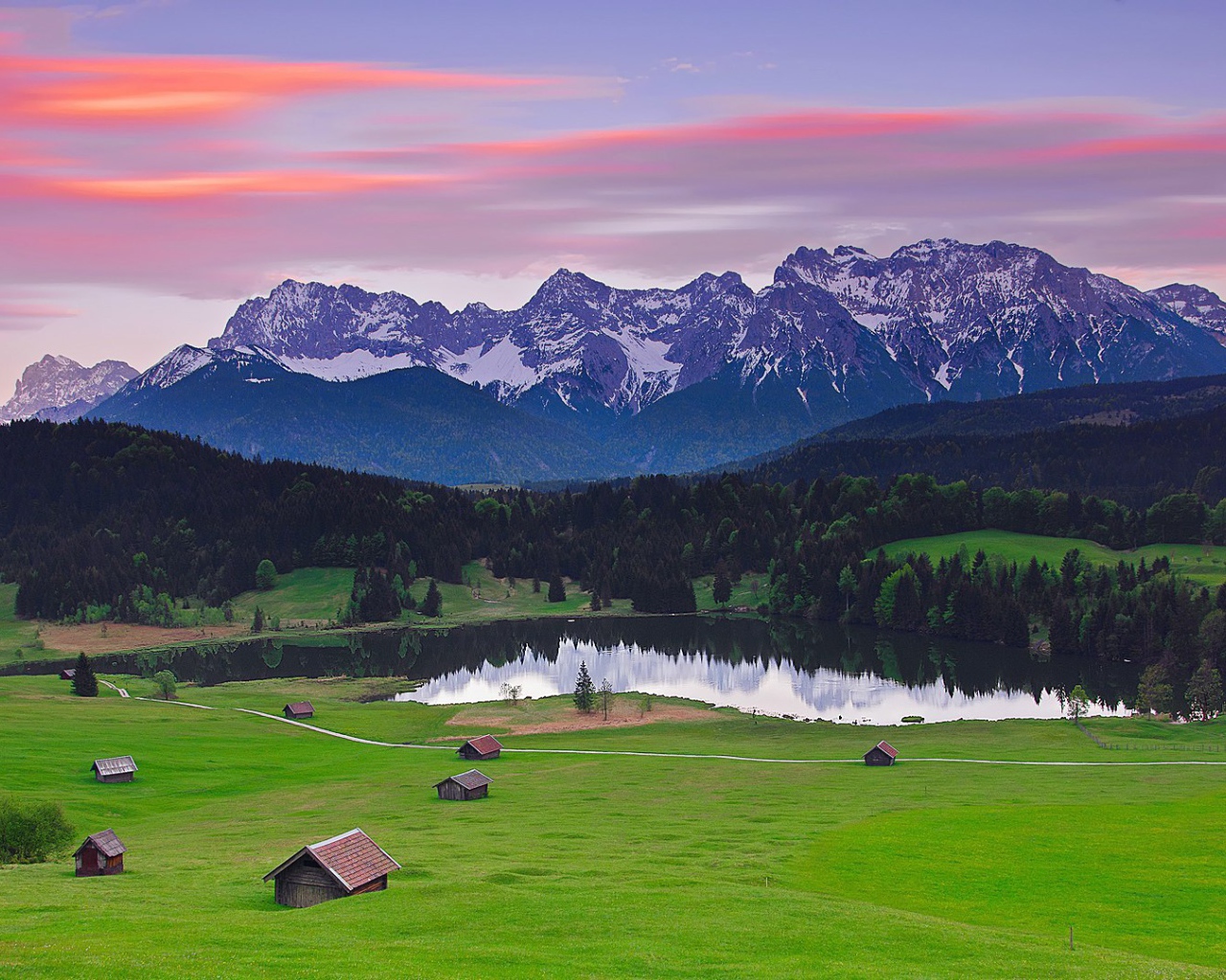Сказочные Баварские Альпы, Германия.