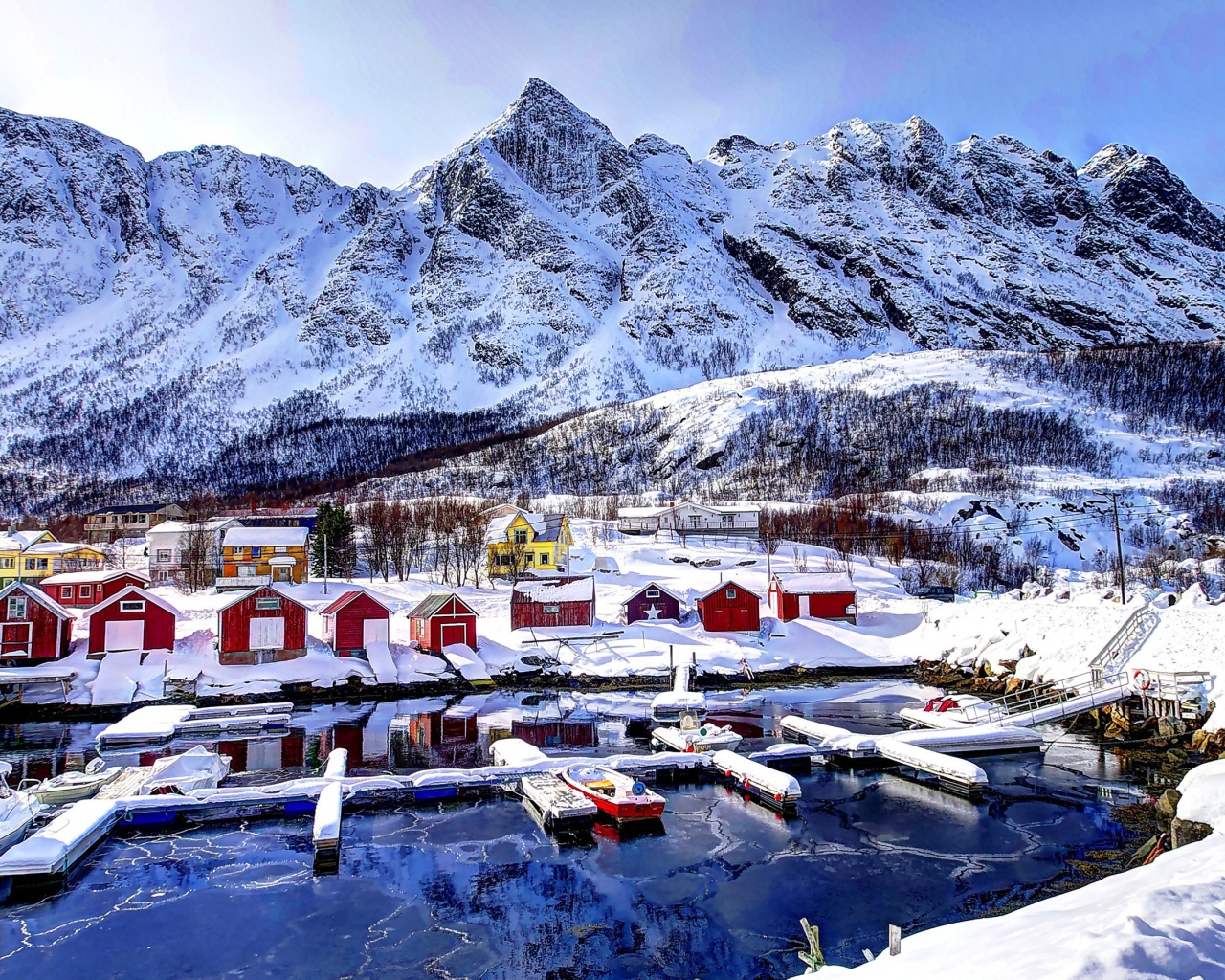 Рыбацкий поселок в Норвегии