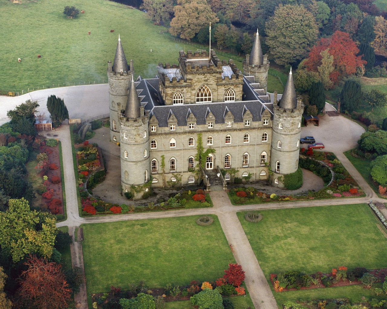 Старинный замок в Шотландии