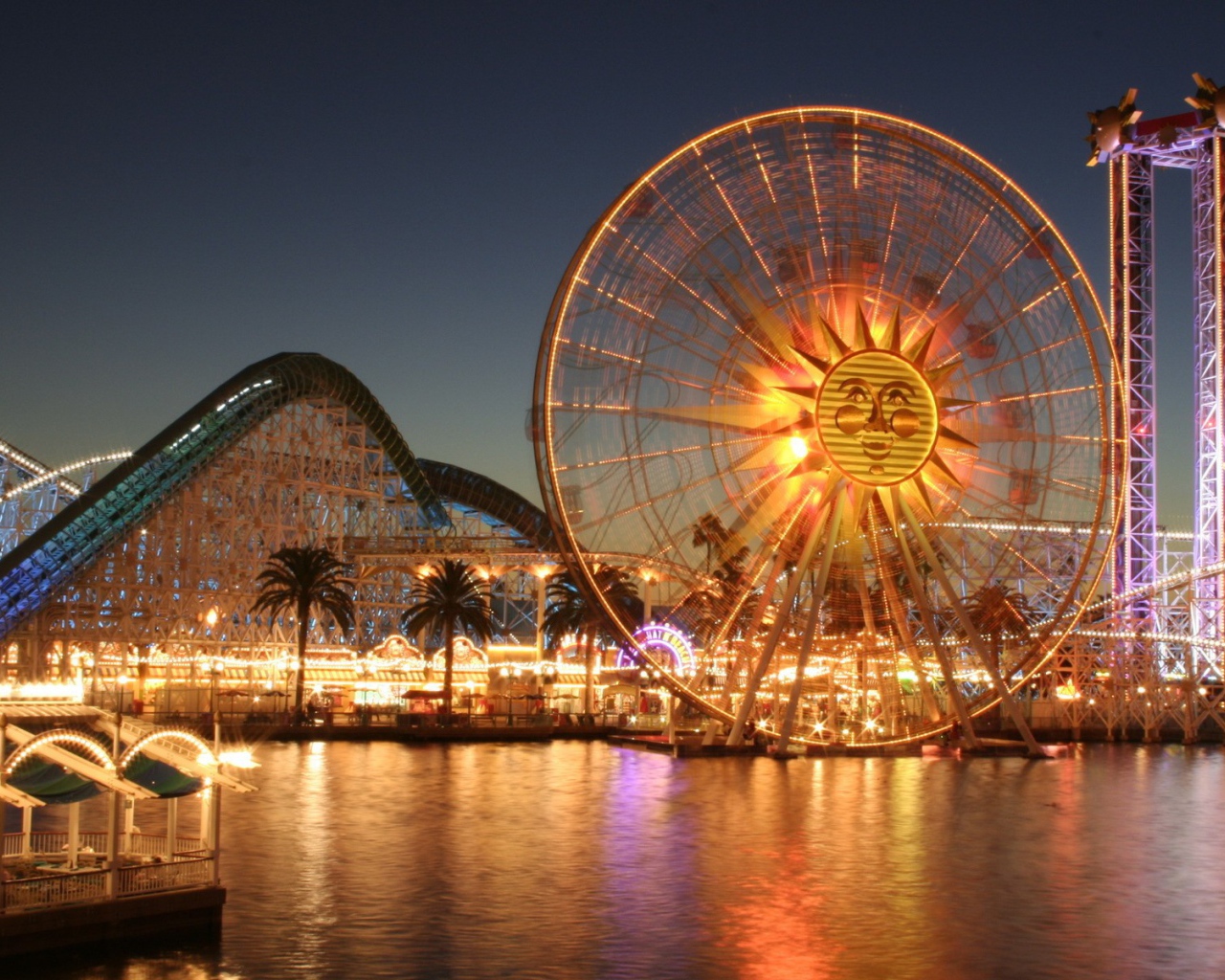 Символ солнца на колесе обозрения