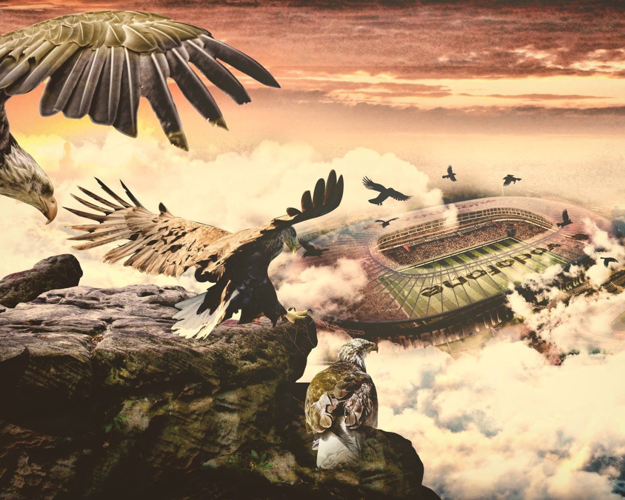 Арена Водафон в облаках, Турция