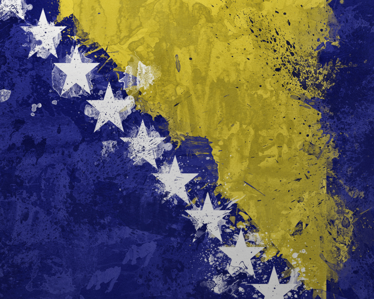 Флаг Босния и Герцоговина