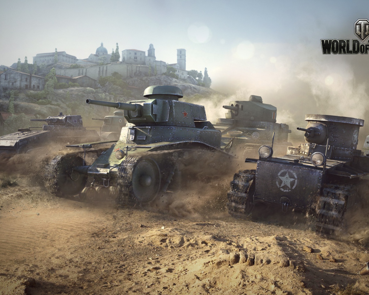 Бронетехника идет в наступление, игра World of Tanks