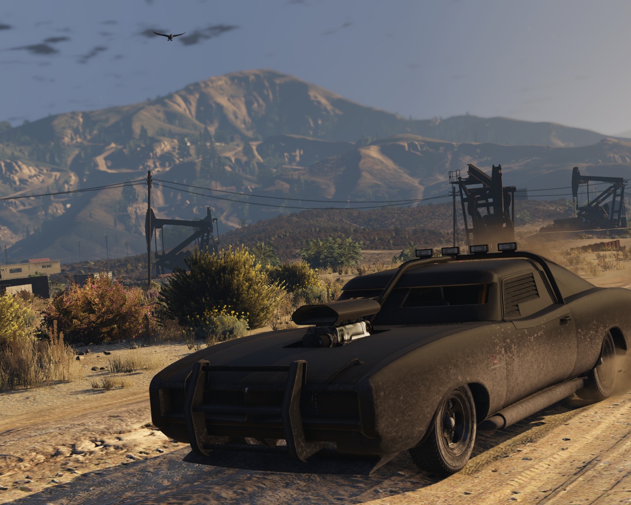 Черный автомобиль в игре Grand Theft Auto V