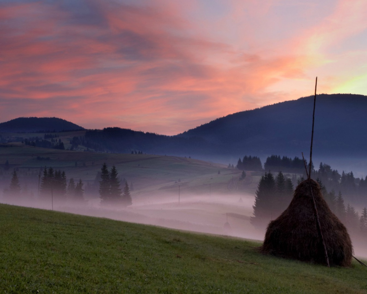 Горы Карпаты в Украине