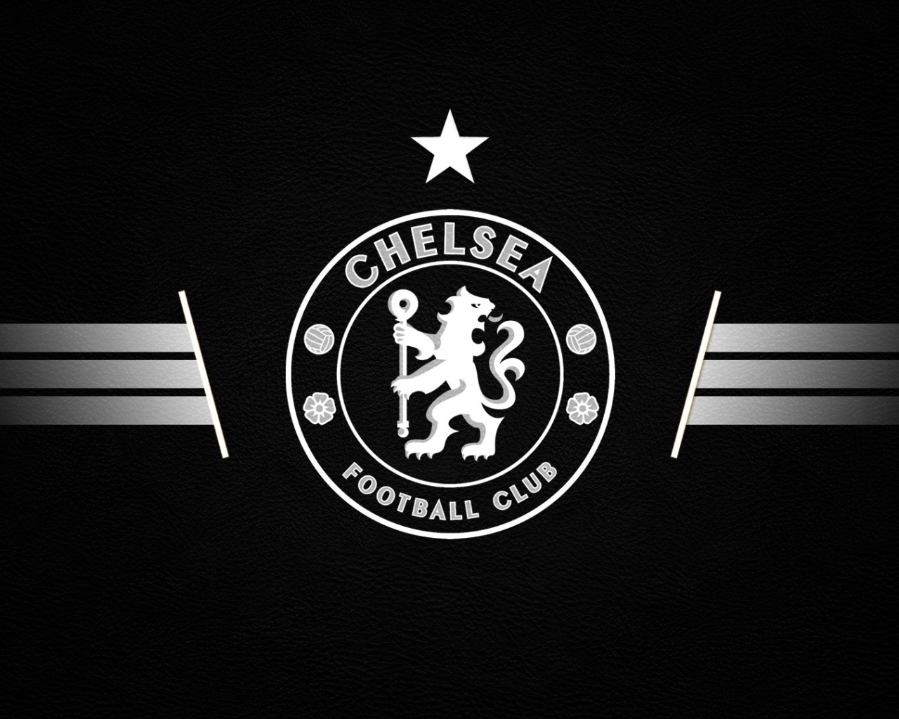 Футбольный клуб Челси, логотип  белый на сером