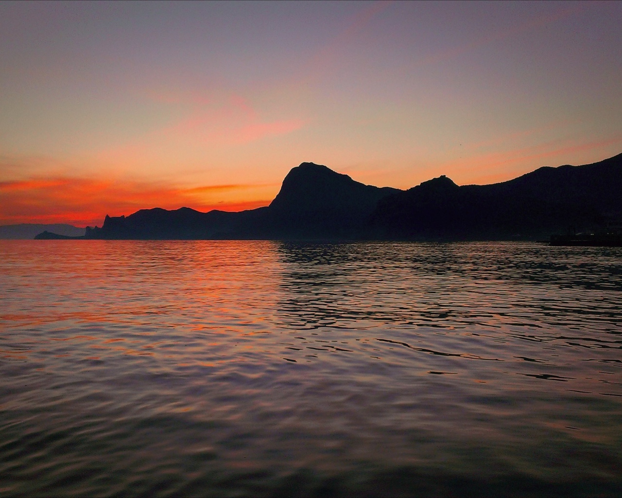 Рассвет в Судаке, Крым