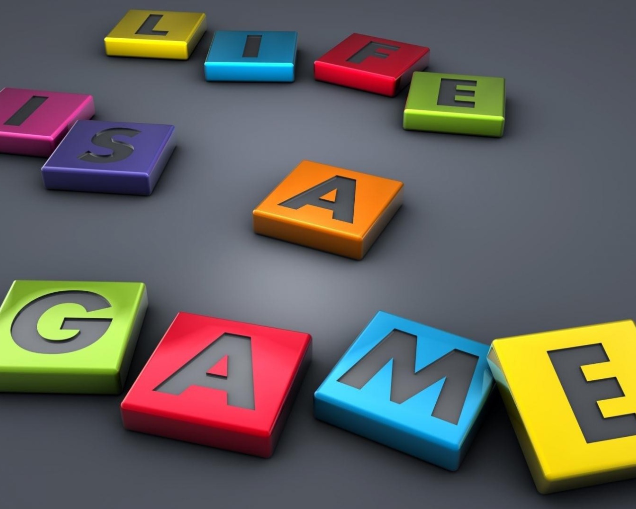 Жизнь, это игра, надпись