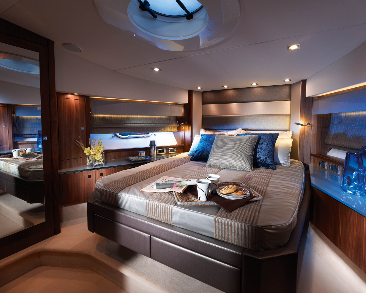 Стиль каюты на яхте