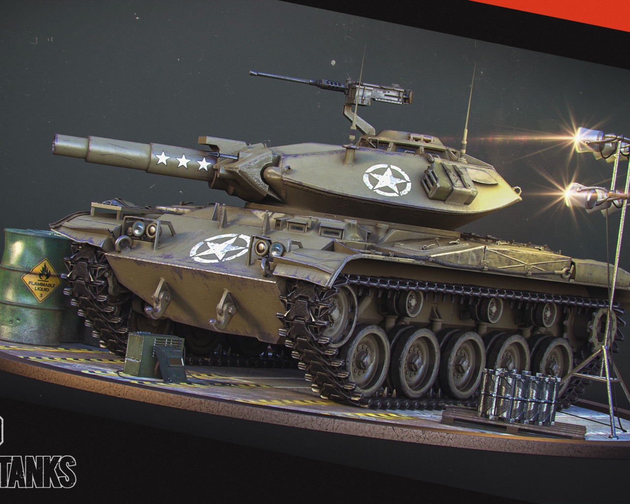The game World of Tanks, tank T-49