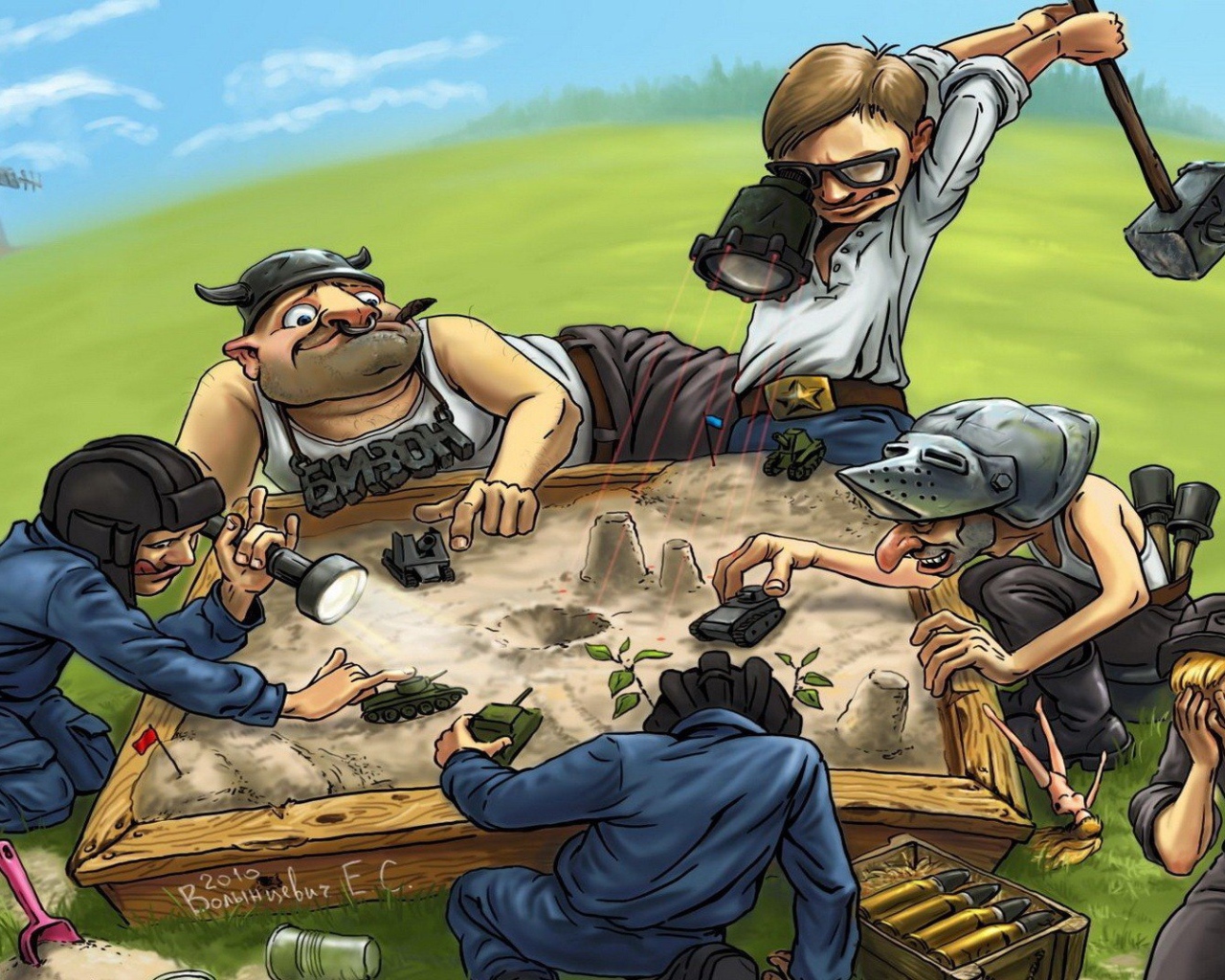 WORLD OF TANKS - глазами жены