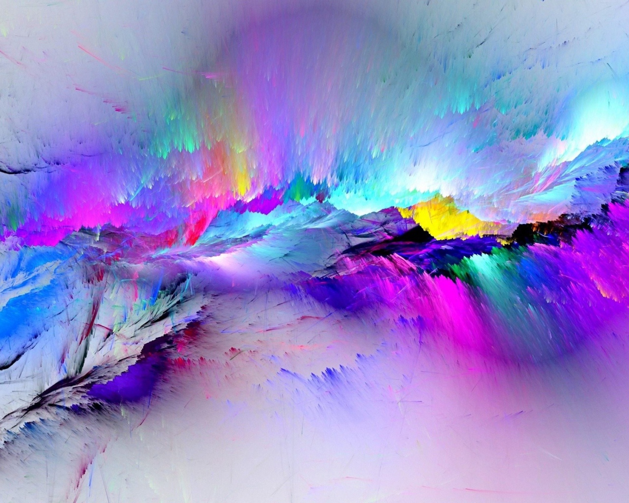 Абстрактные многоцветные штрихи 