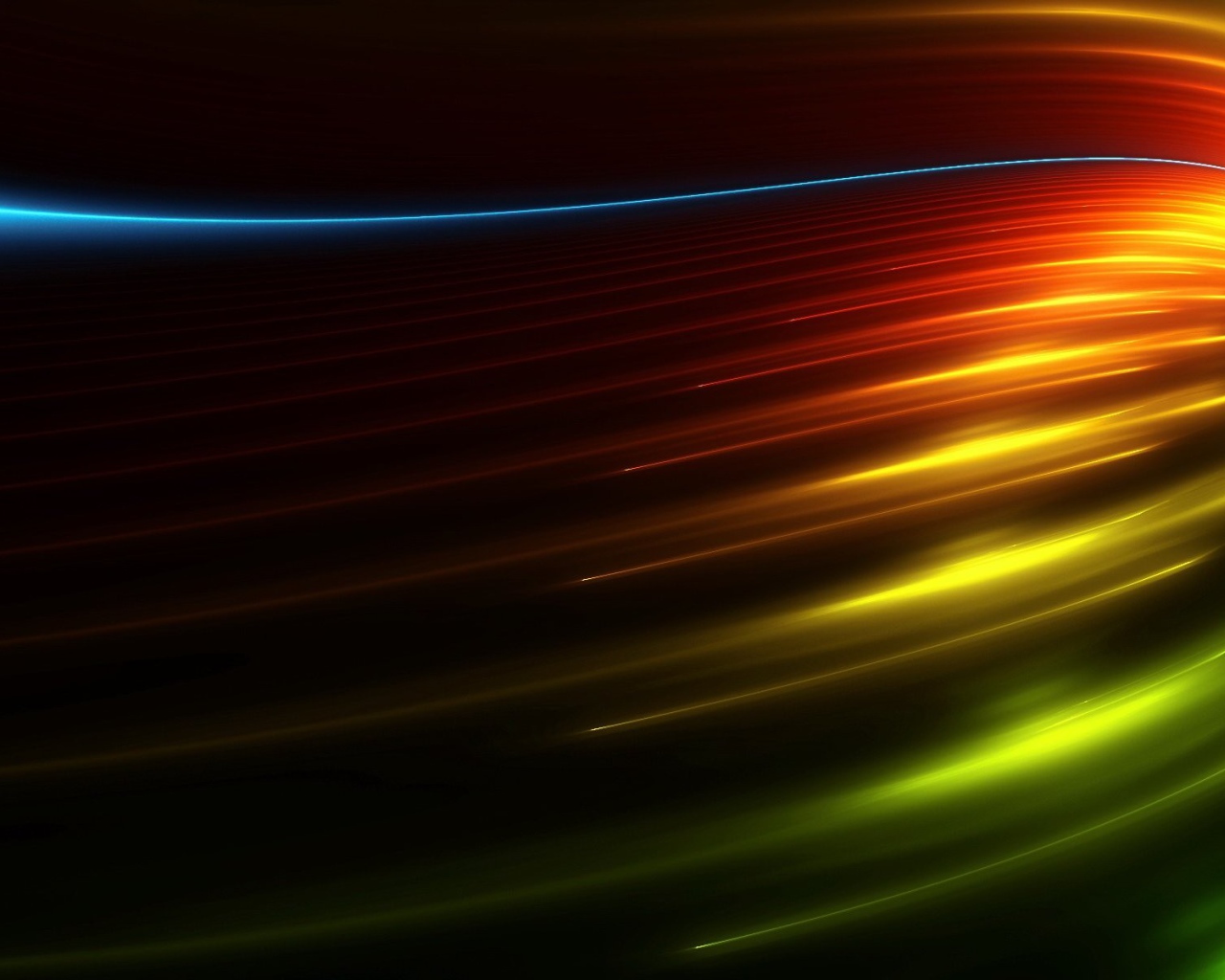 Абстрактные волнистые светящиеся линии 