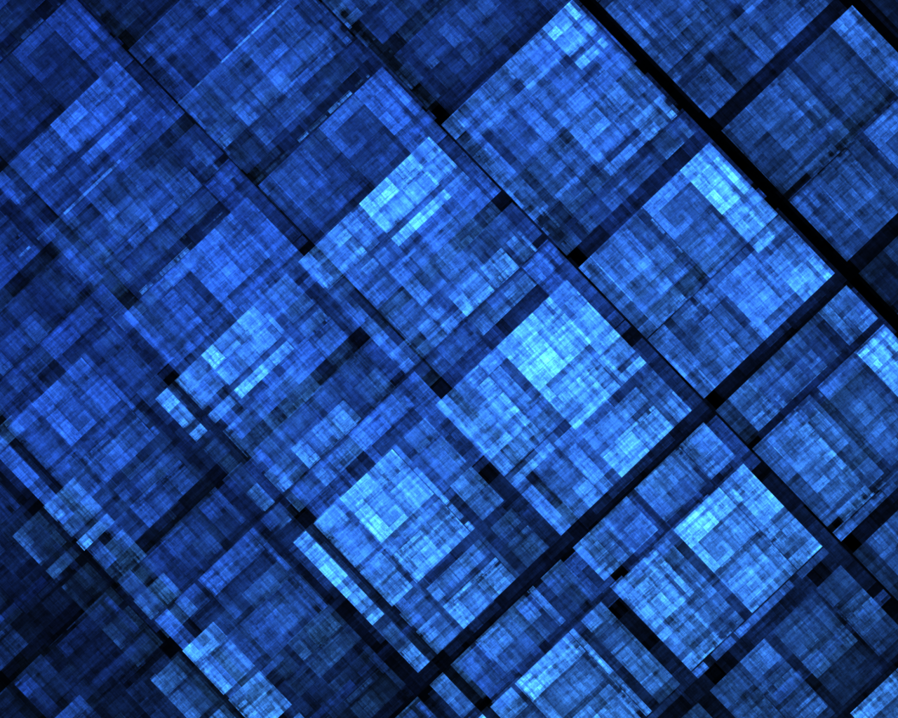 Синий рисунок с треугольниками фракталь