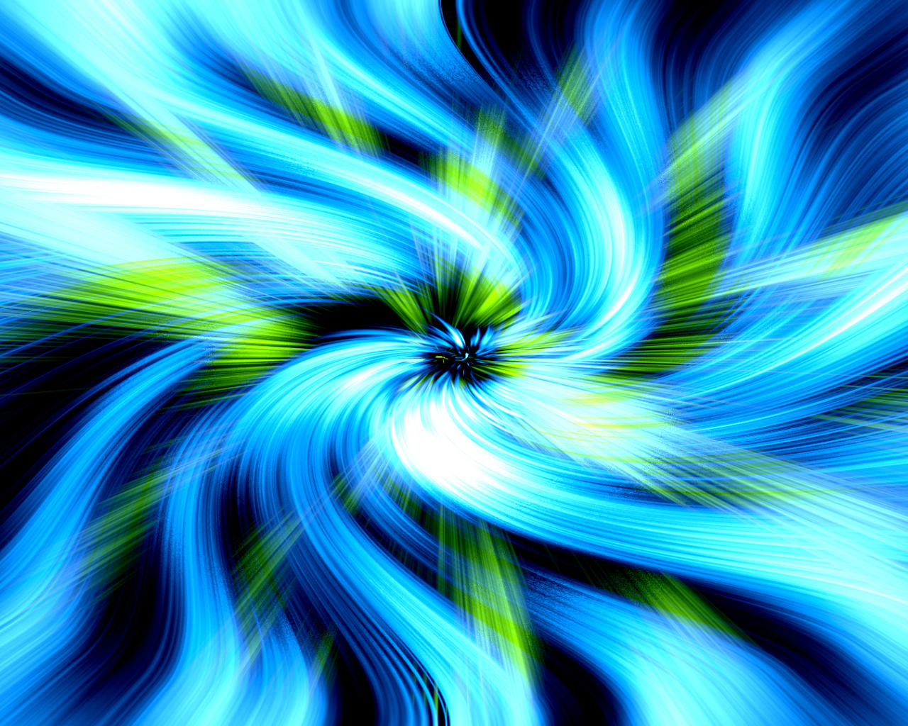 Яркие разноцветные абстрактные вихри 