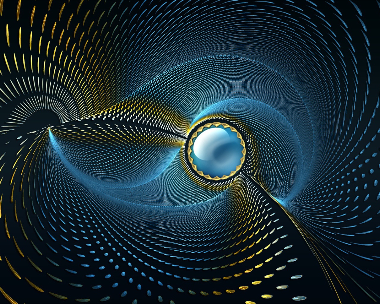 Фрактальный узор 3D графика 