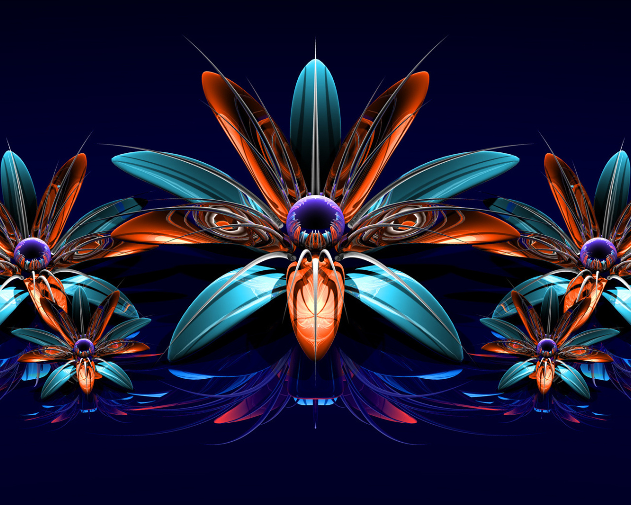 Фрактальные цветы