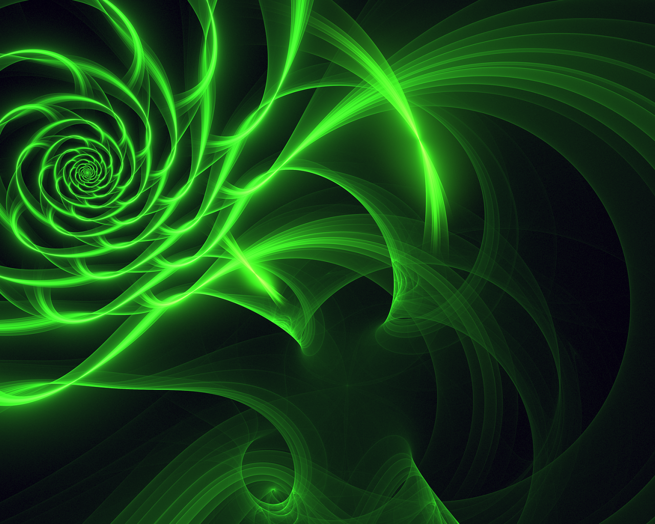 Зеленый красивый абстрактный рисунок 