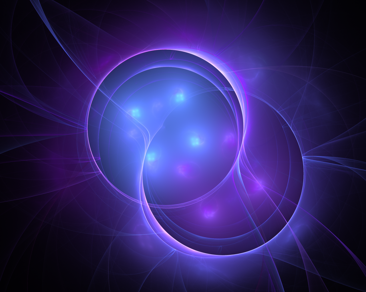 Сиреневые плазменные шары абстракция