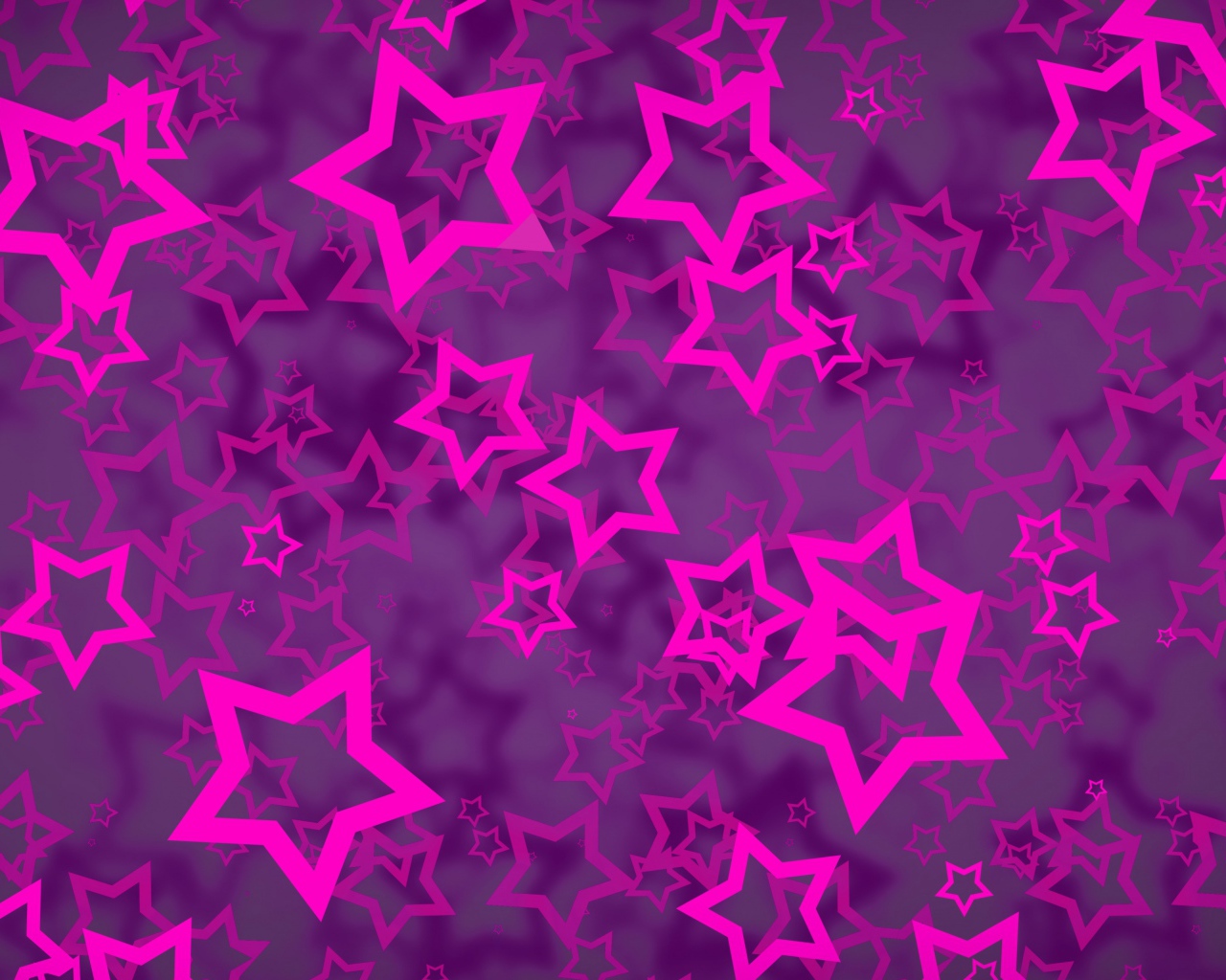 Много розовых звезд  