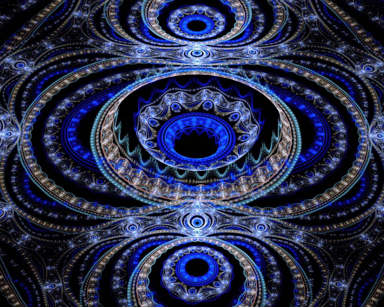 Разноцветный красивый фрактальный рисунок