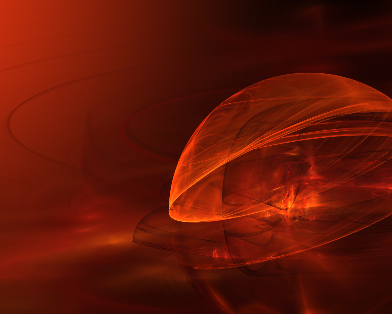 Оранжевая сфера абстракция