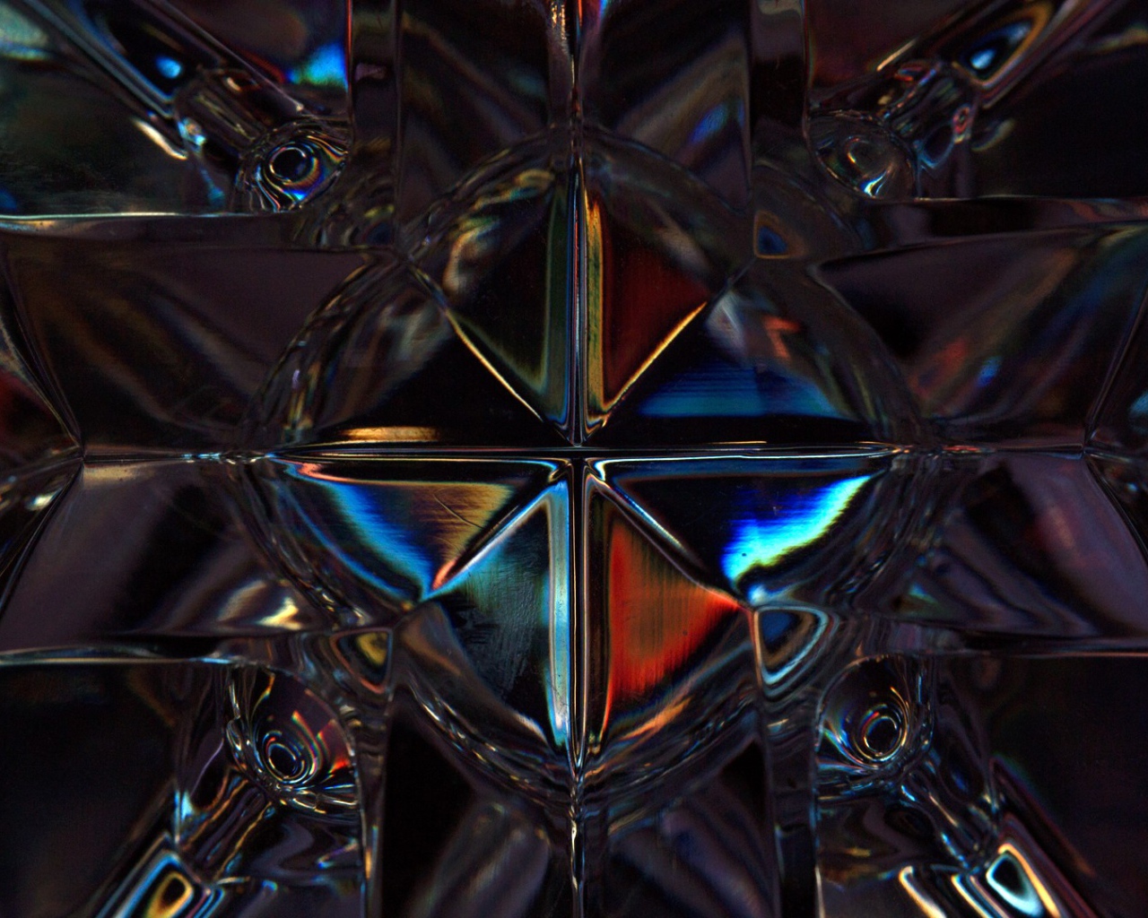 Необычный стеклянный узор  3д графика 