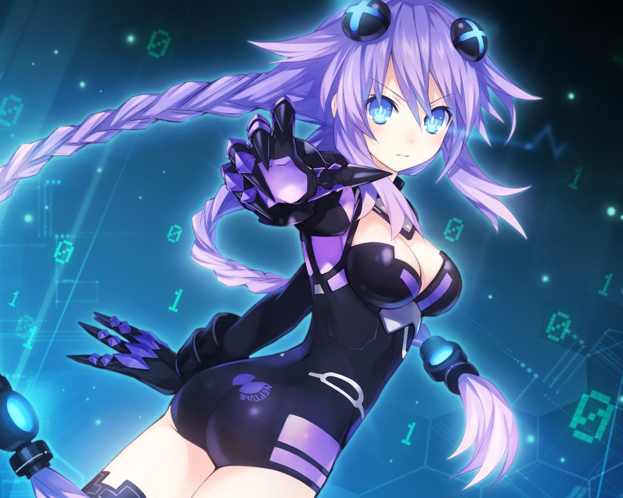 Девушка аниме Hyperdimension Neptunia 