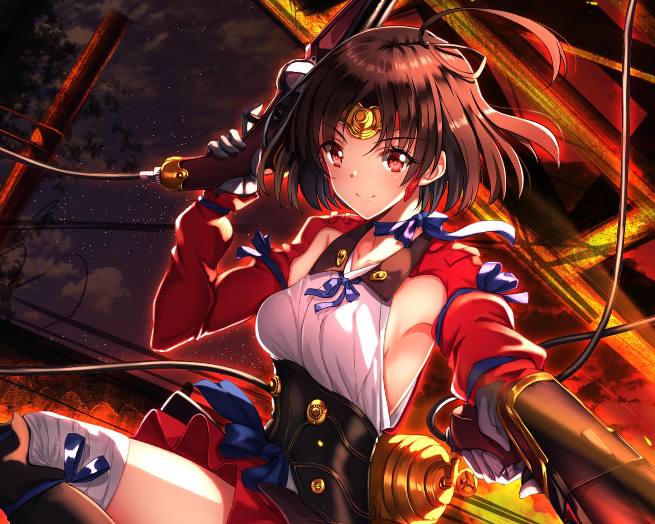 Девушка Мумэй аниме Кабанэри железной крепости 