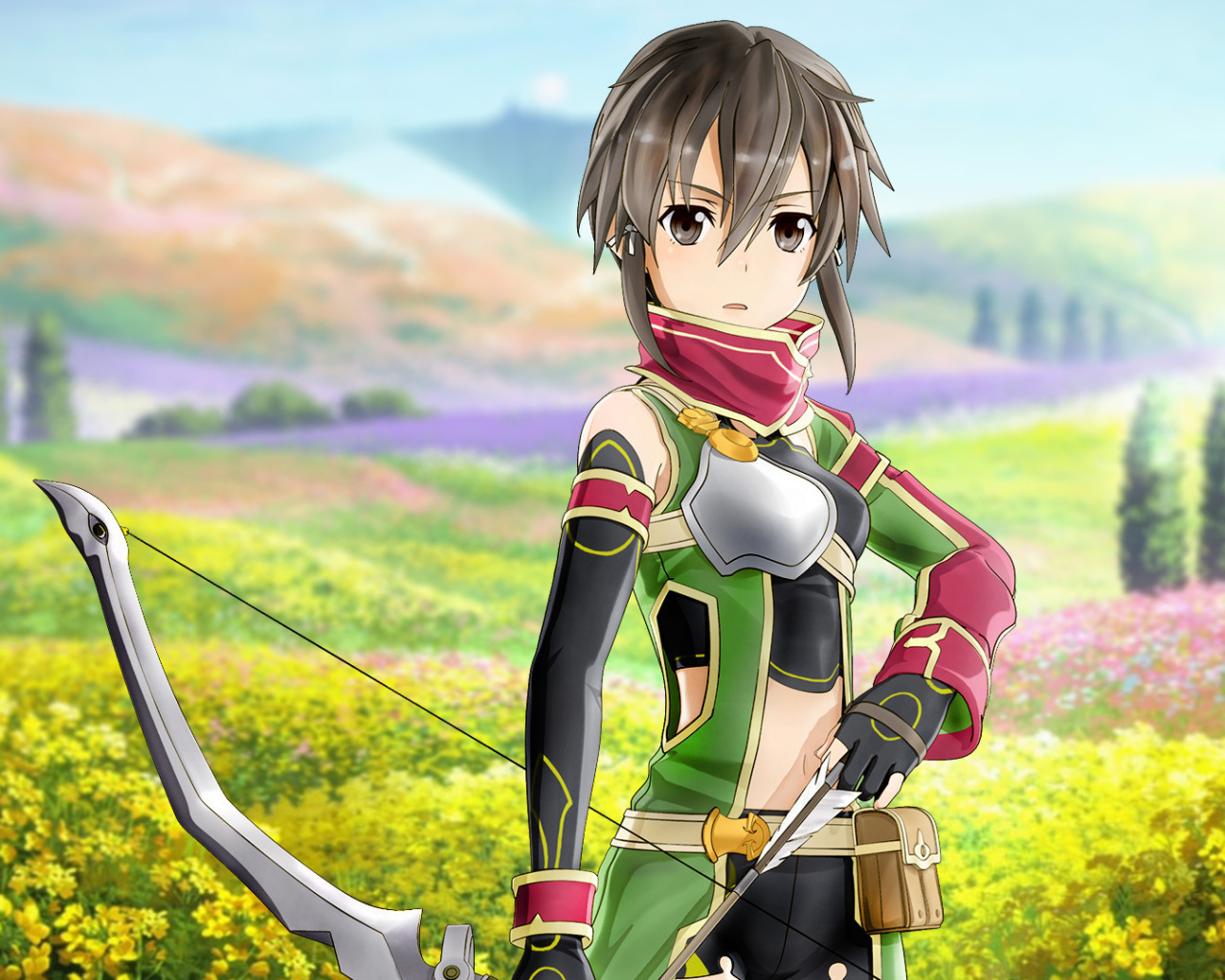 Персонаж Синон аниме  Sword Art Online II 