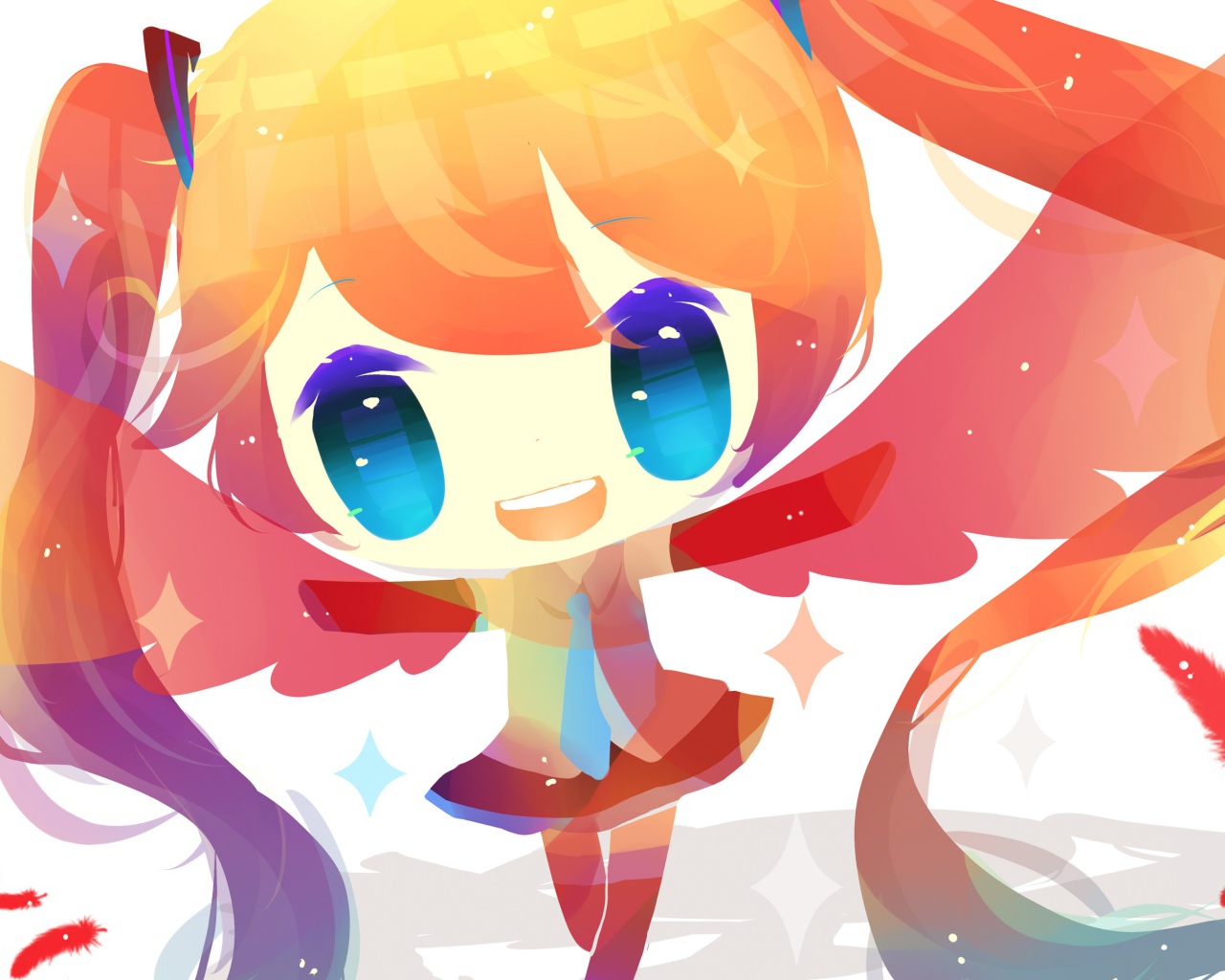 Девочка из аниме Вокалоид 