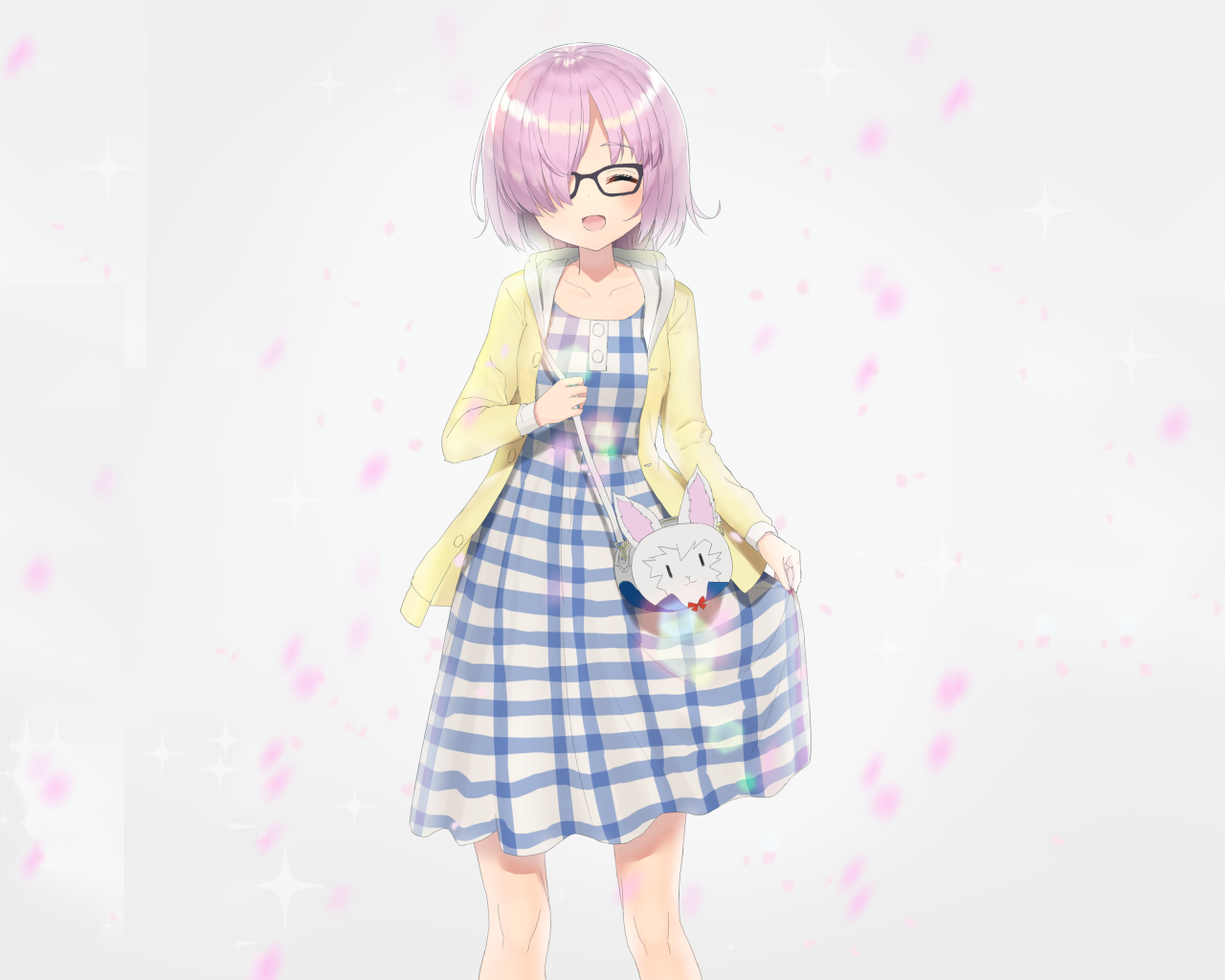 Девушка с кроликом аниме Судьба. Великая Кампания