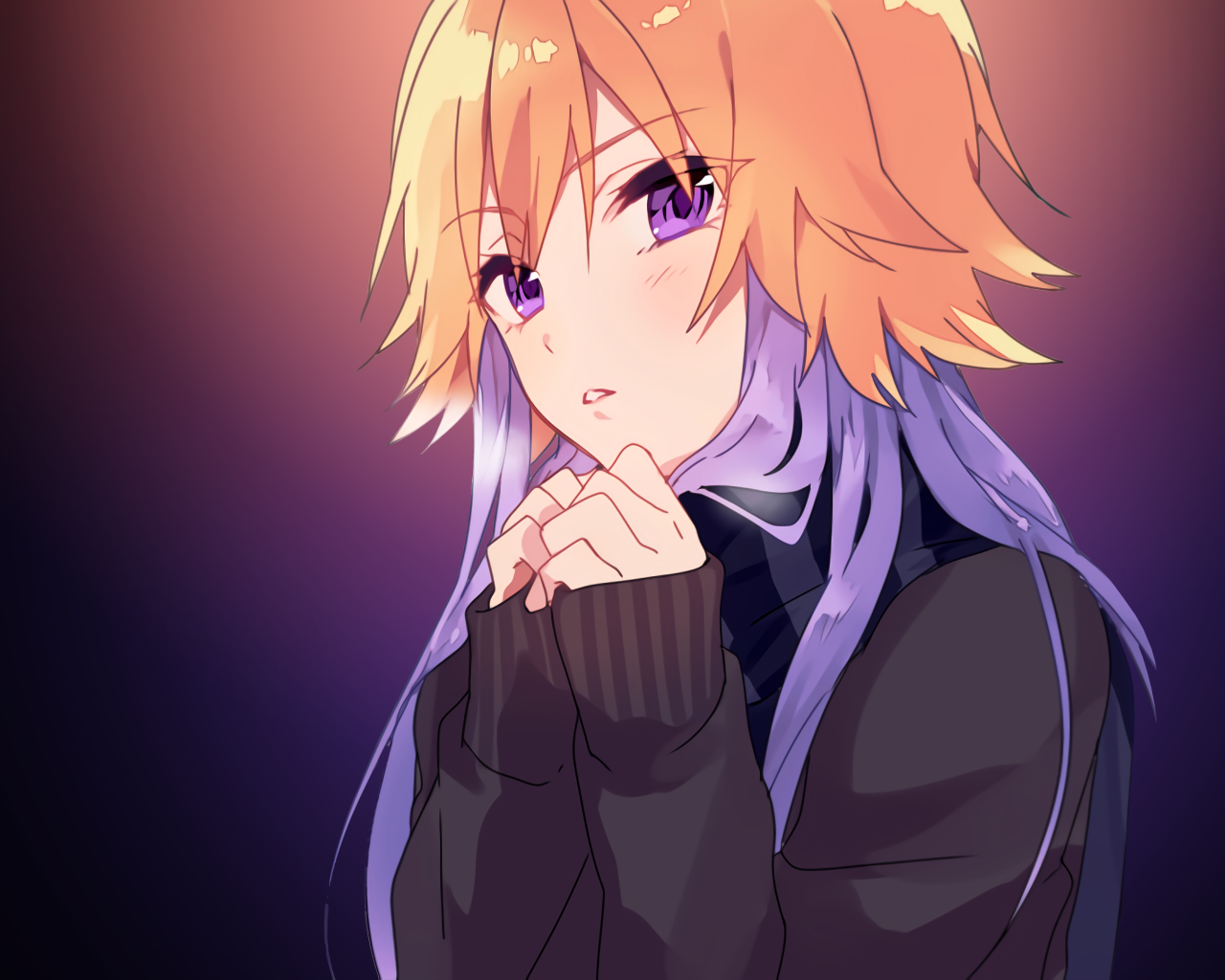 Рыжеволосая девушка Asuka Ninomiya аниме 