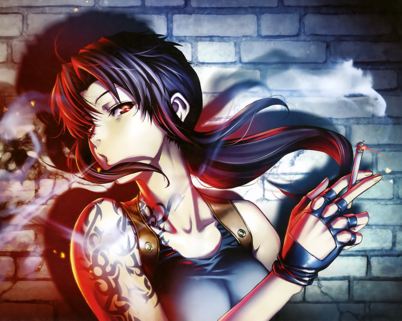 Девушка Реви аниме Чёрная лагуна 