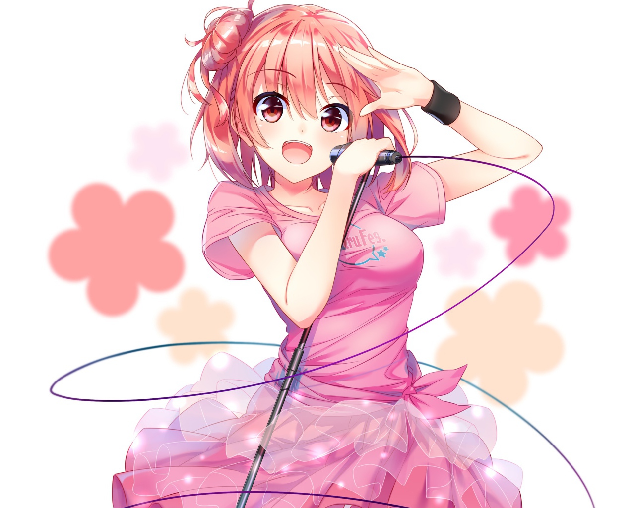 Поющая девушка Юи Юигахама аниме   