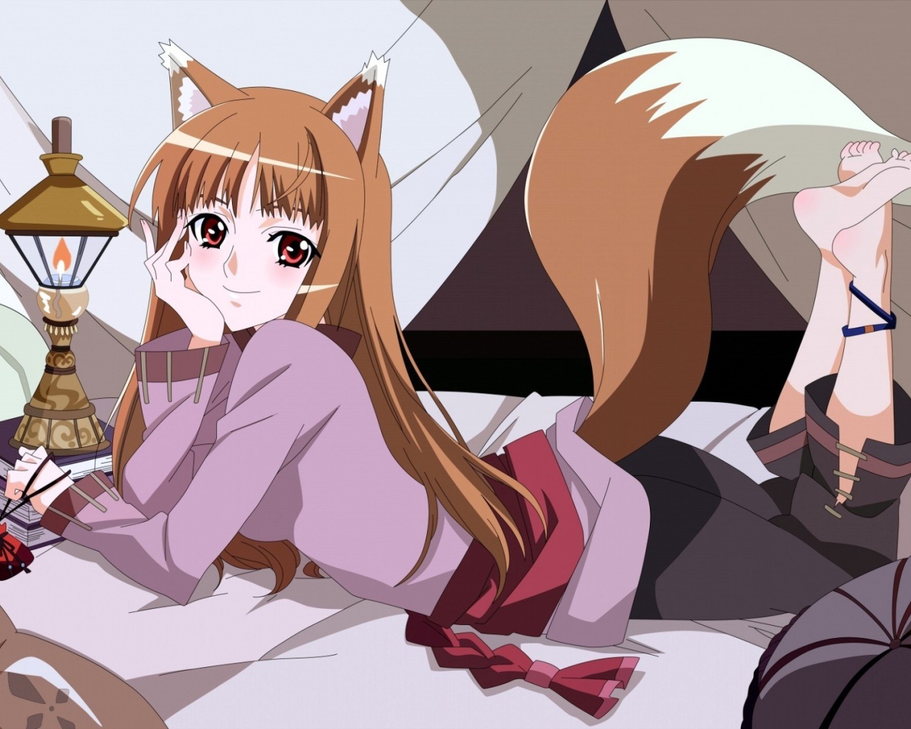 Девушка Холо аниме Волчица и пряности 