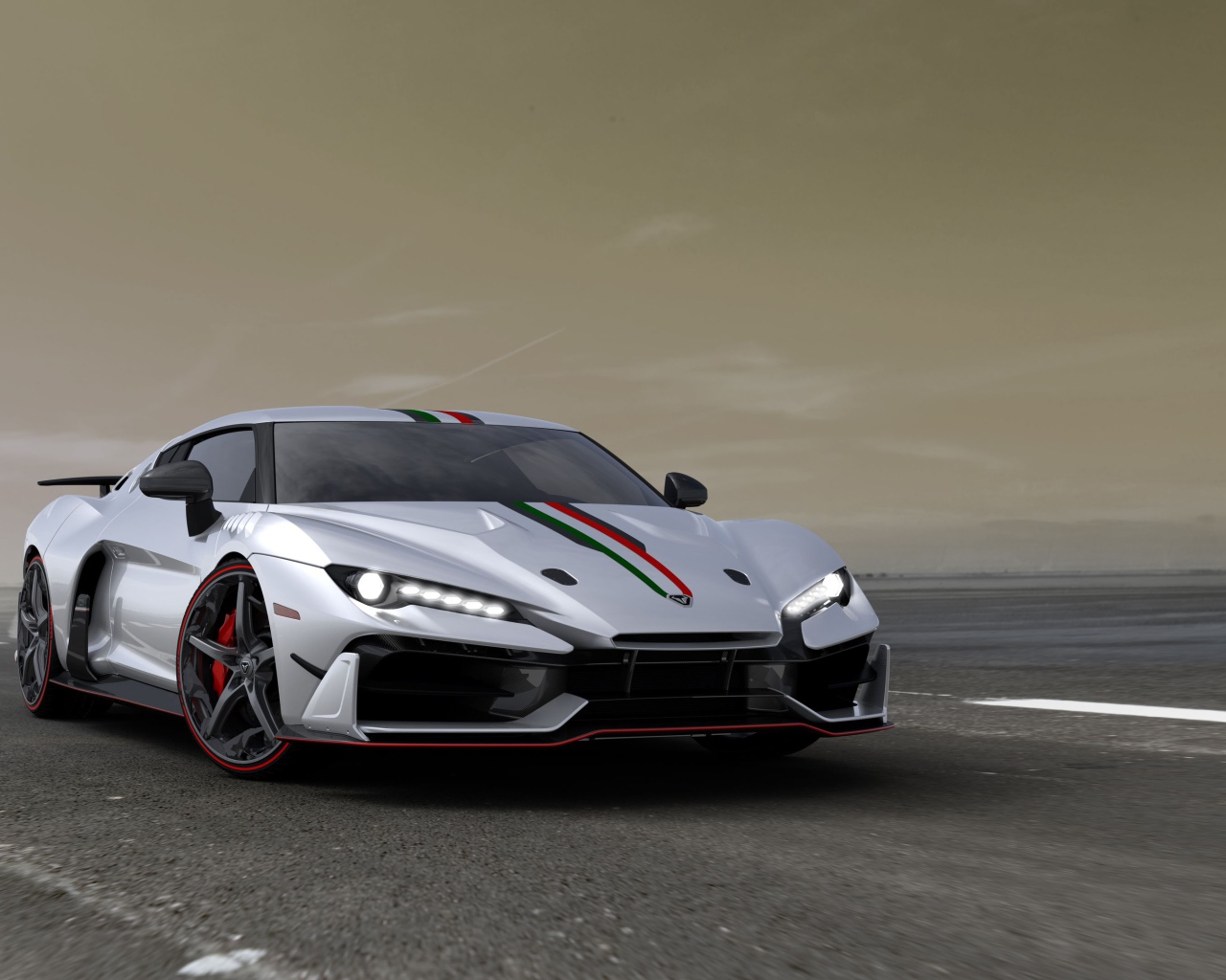 Эксклюзивный спортивный автомобиль Lamborghini Huracan Italdesign, 2018