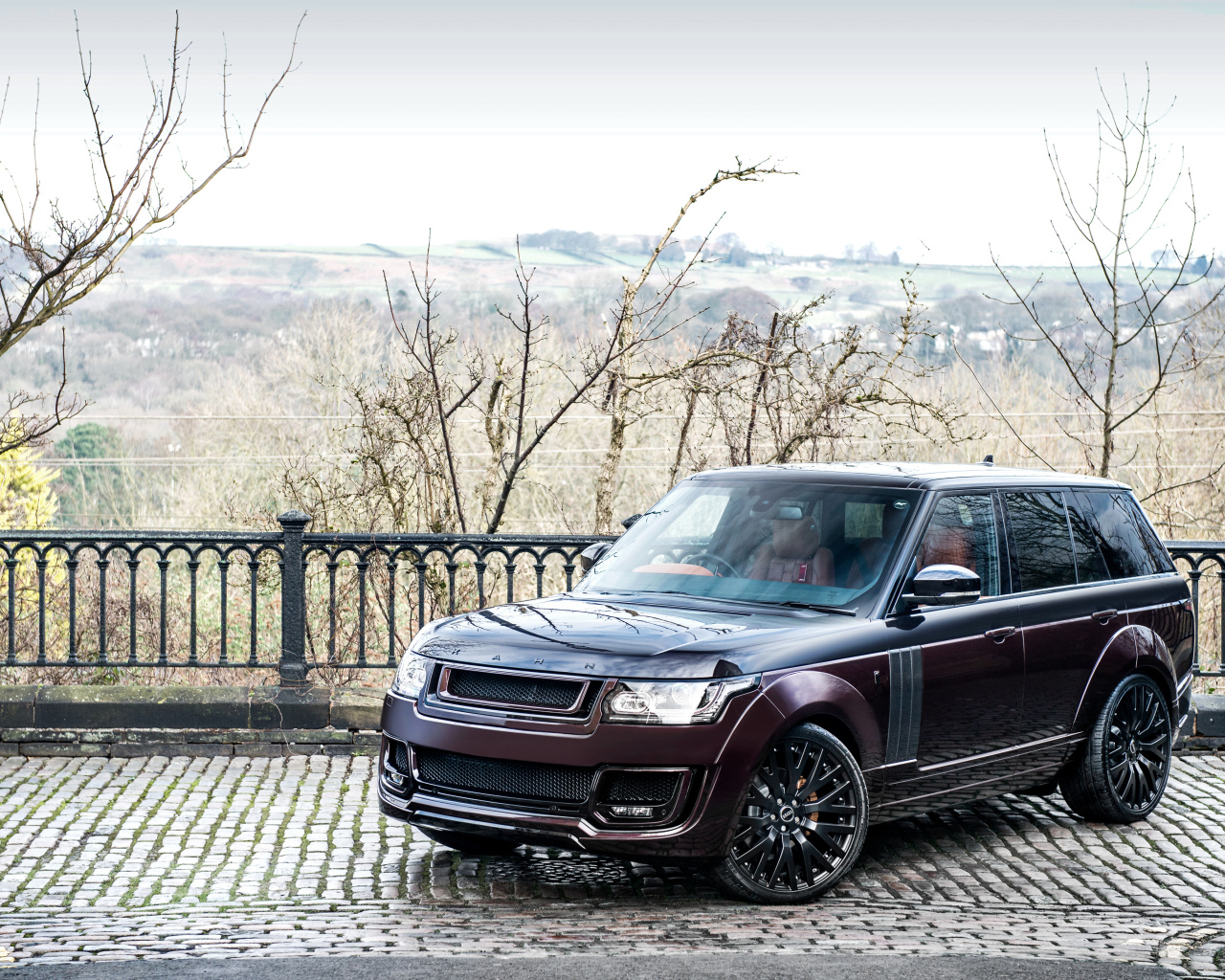 Внедорожник Range Rover цвет бордовый металлик