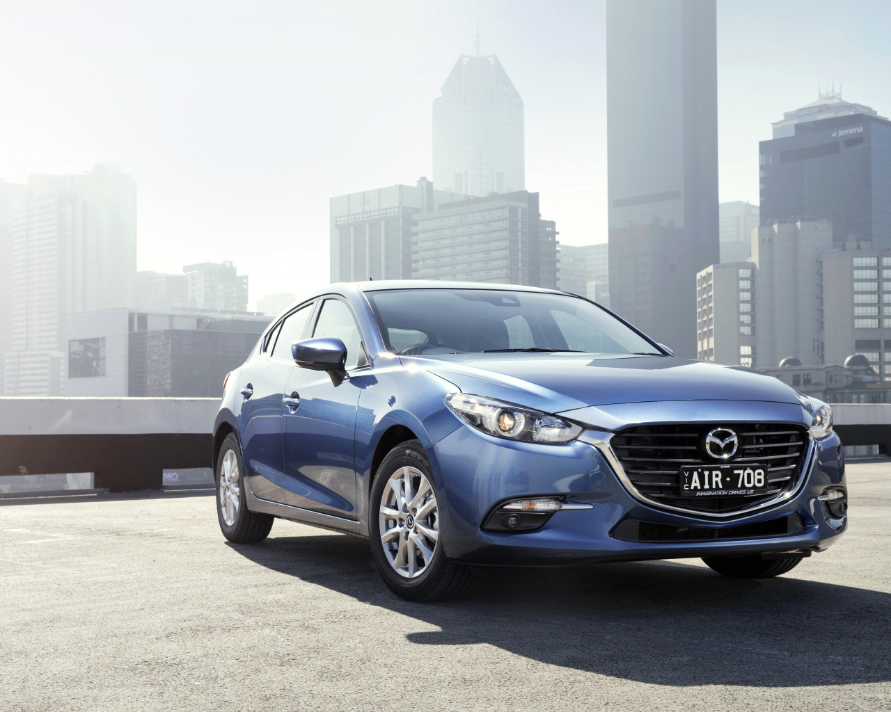 Автомобиль Mazda 3 Maxx, голубой металлик 