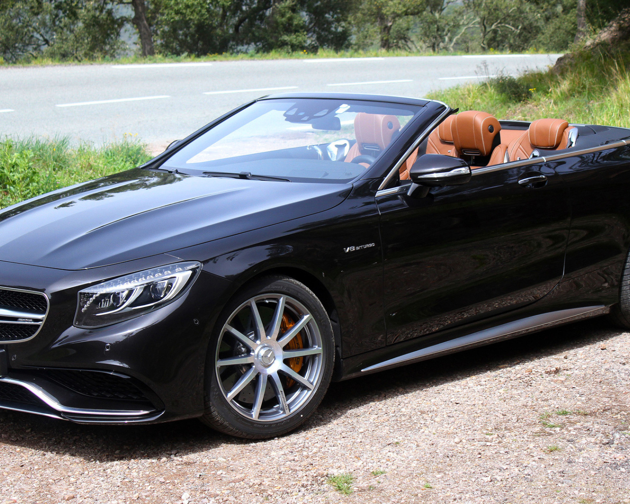 Черный Mercedes-AMG S63 Cabriolet  2017 года 
