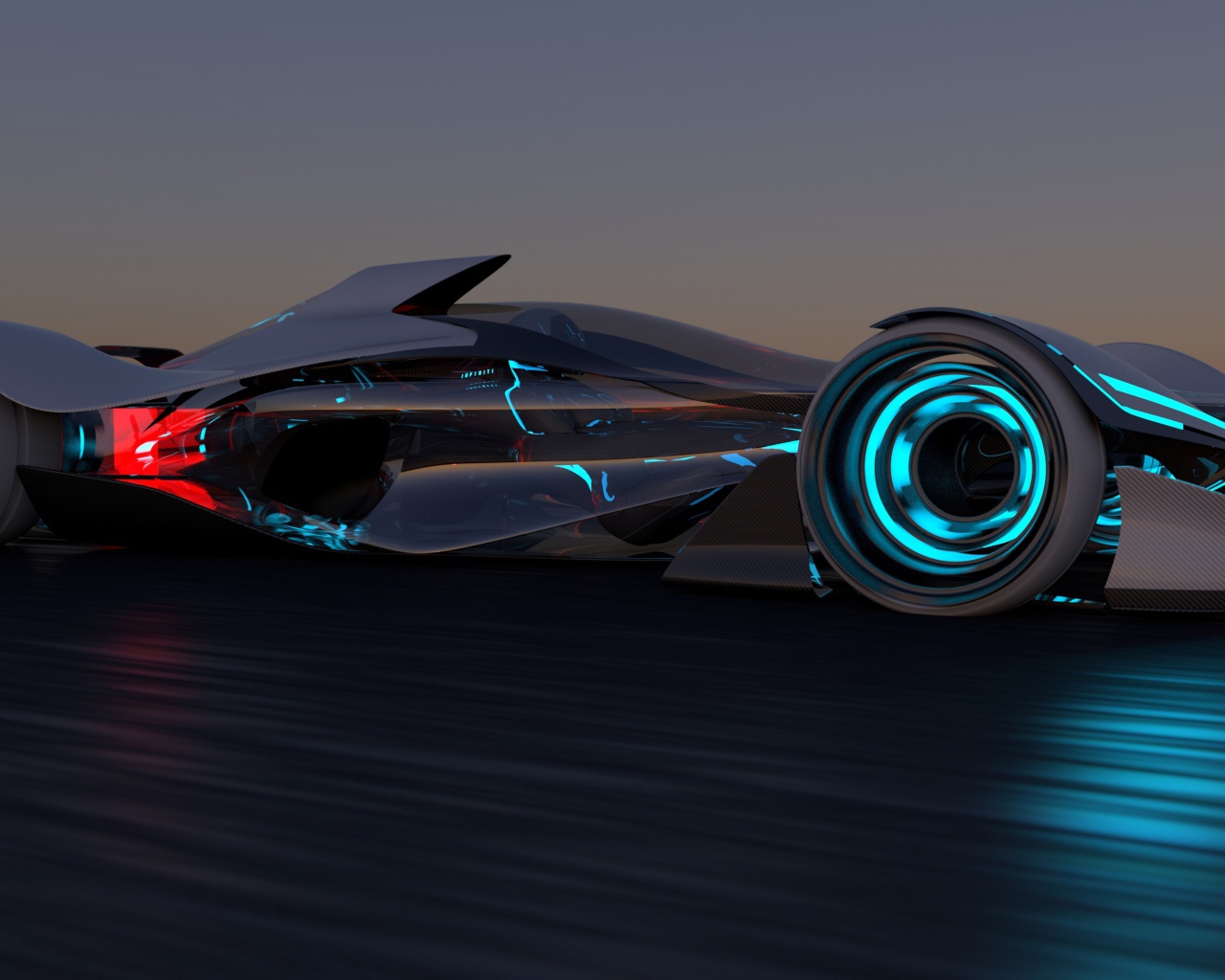 Гоночный автомобиль концепт Infiniti Synaptiq, 2029