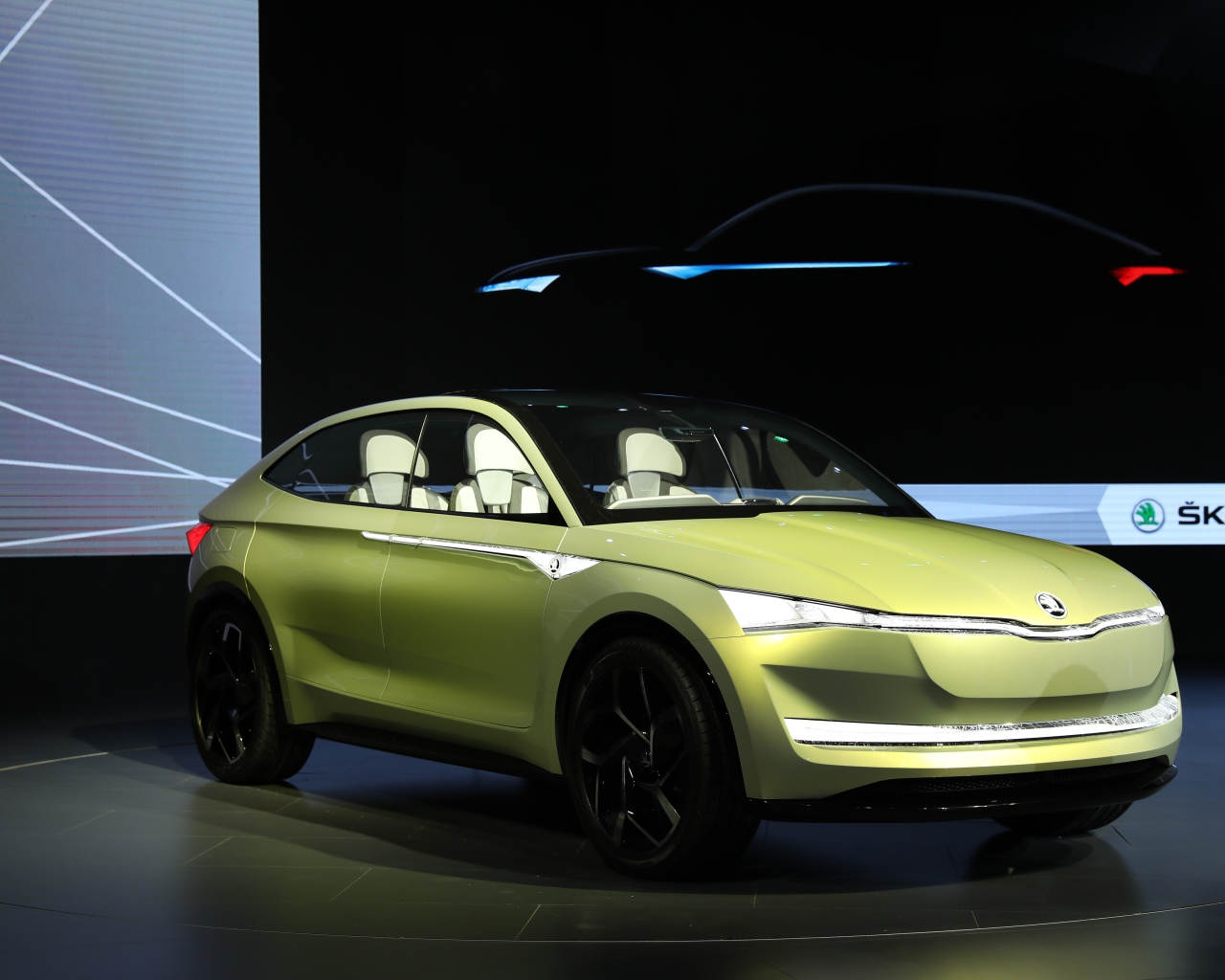 Презентация автомобиля Skoda Vision E, 2017